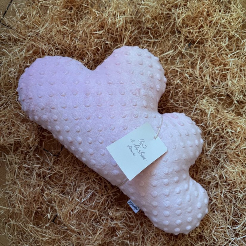 Polštářek Mrak - Barva: Baby růžová